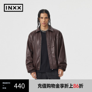纯色刺绣棉服男女同款 潮牌新品 INXX 短外套APE4160916 APYD
