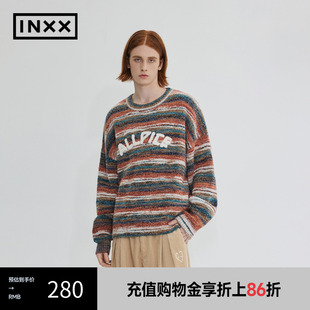 圆领套头针织衫 秋新品 INXX 情侣渐变色毛衣APD4061036 ALLPICK