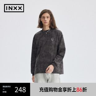 INXX 毛边款 APYD潮牌新品 APE3010885 宽松T恤男女同款 长袖