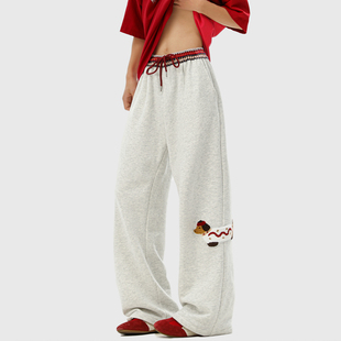 秋冬垂感宽松运动卫裤 INXX 男士 重磅趣味腊肠狗休闲裤 STREET美式