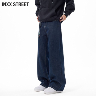 长裤 INXX cleanfit休闲百搭宽松裤 美式 STREET复古丹宁直筒牛仔裤