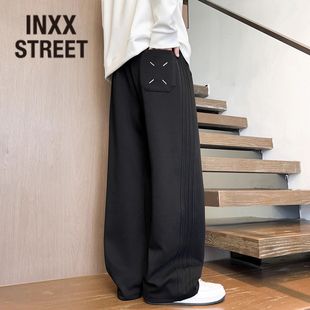 宽松直筒休闲裤 INXX 青少年运动大码 男士 STREET秋冬加绒重磅卫裤