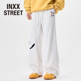 阔腿裤 小狗大口袋设计百搭休闲运动宽松工装 STREET美式 INXX