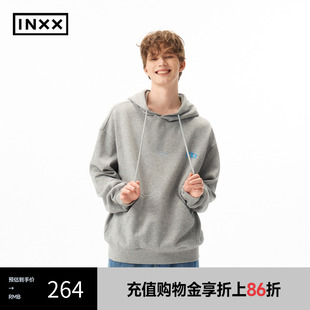 XRF1100552 INXX 潮牌ivy校园风连帽卫衣印花长袖 上衣男女同款