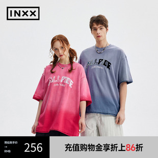 T恤男女同款 趣味涂鸦印花宽松休闲短袖 INXX APE2010636 APYD