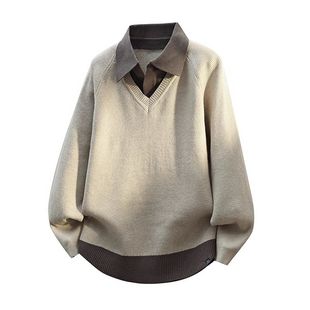 秋冬新款 INXX 男士 套装 休闲纯色保暖两件套 STREET假两件毛衣棉裤