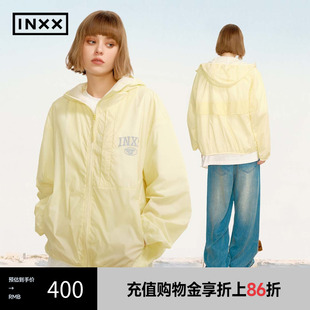 防晒外套反光胶印上衣轻薄便于收纳携带XRF2140863 INXX UPF50
