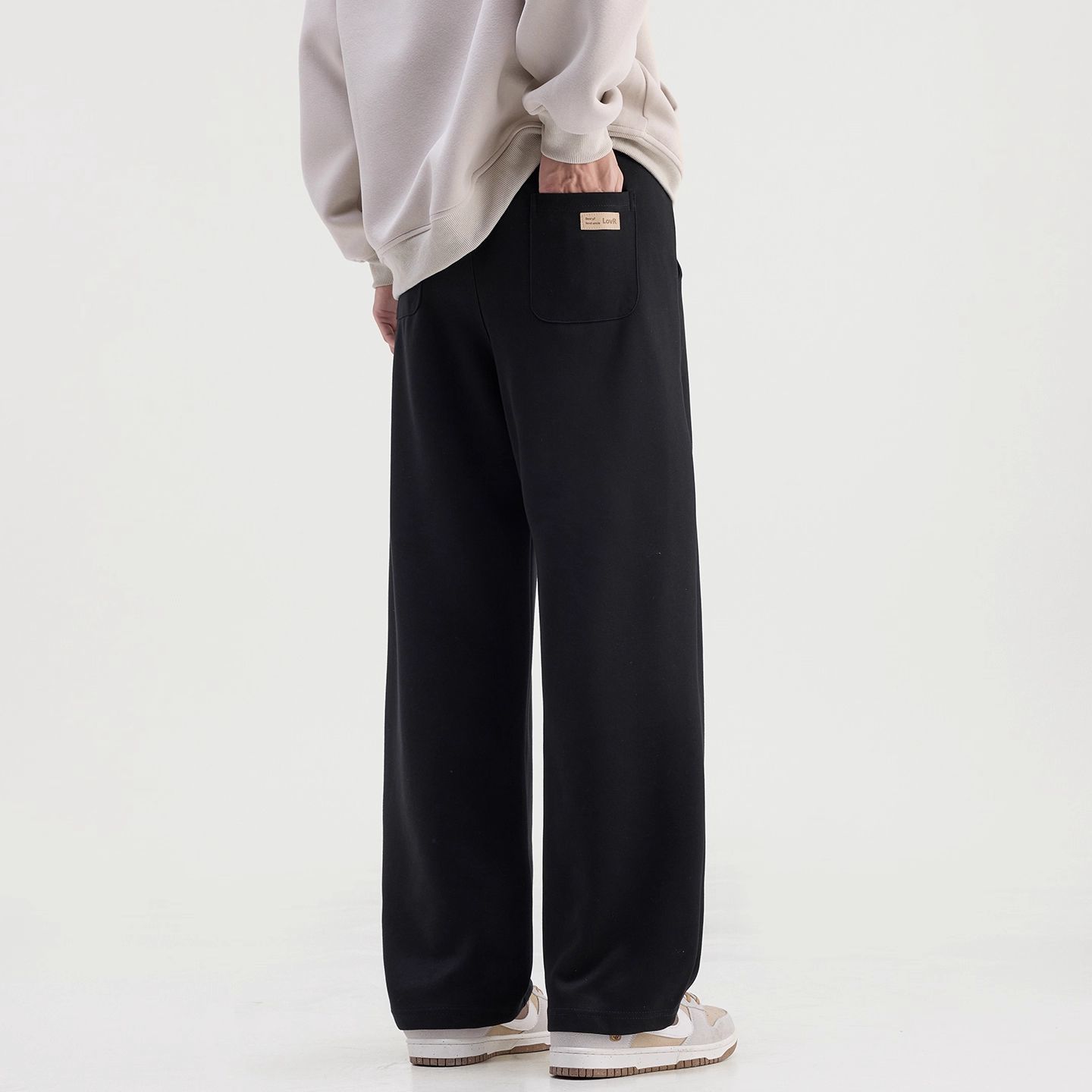 秋冬新款潮牌男美式垂感休闲长裤