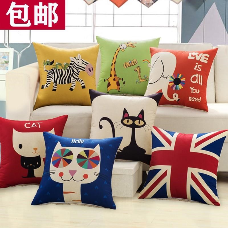正方形沙发上四方小抱枕头睡觉枕套儿童女生靠枕安抚男孩女朋友|ruв категории домашний ткань, подушка/подушка - от Buy2taobao.com для оказания профессиональной услуги покупки агента Taobao