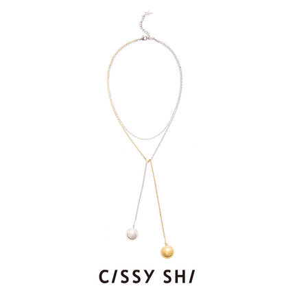 CISSY SHI Golden age球球项链原创设计小众高级感金&白金色颈链