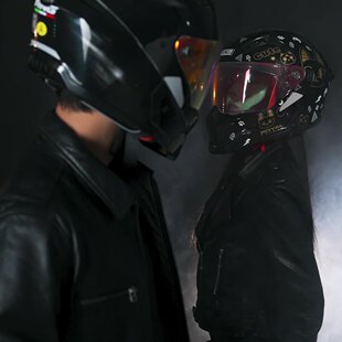 RNG新款3C/DOT组合盔复古摩托车蓝牙头盔机车全盔通用3/4半盔