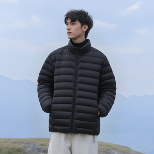 万丽（服饰）男士立领轻薄羽绒服短款冬季25新款户外保暖休闲外套