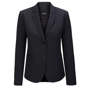 万丽(服饰)黑色西装外套女面试正装女大学生修身职业西装女正装