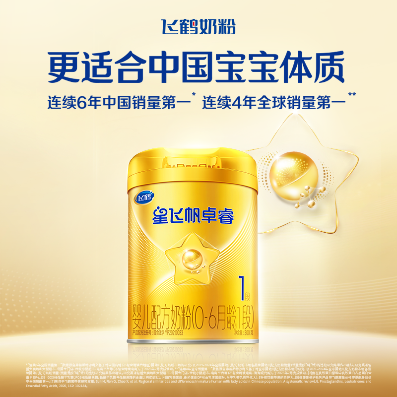 注册得大罐红包]飞鹤卓睿1段750g