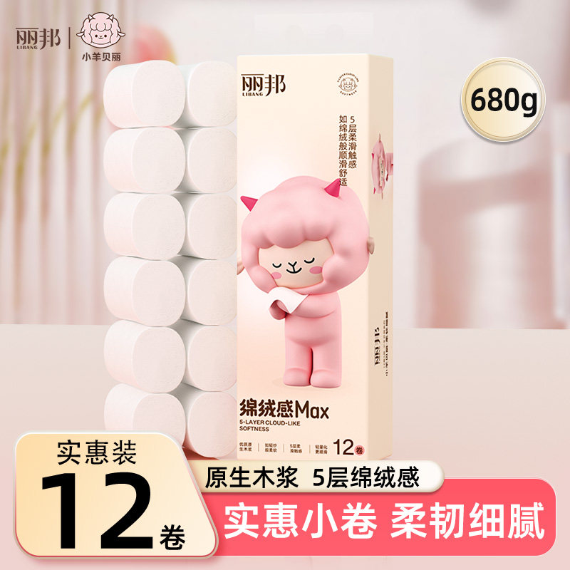 丽邦卷纸5层加厚12卷！680g