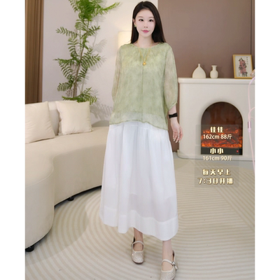 【国风系列丨高端线】新款百搭夏季显瘦短袖上衣F58-S6206