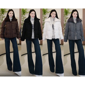 90鸭绒显瘦百搭羽绒服F666 AAAA级极简老钱风羽绒服 SZ12106