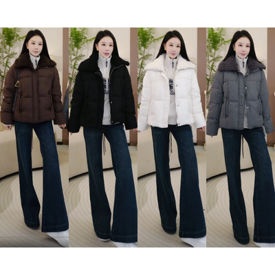 【AAAA级极简老钱风羽绒服】90鸭绒显瘦百搭羽绒服F666-SZ12106