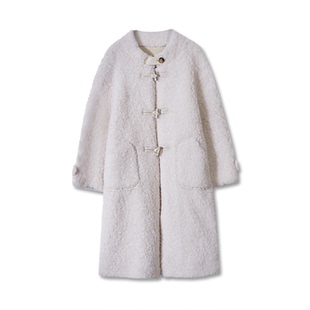 【D*澳同源丨重磅羊剪绒皮毛外套】新年战袍 长款外套N661-558