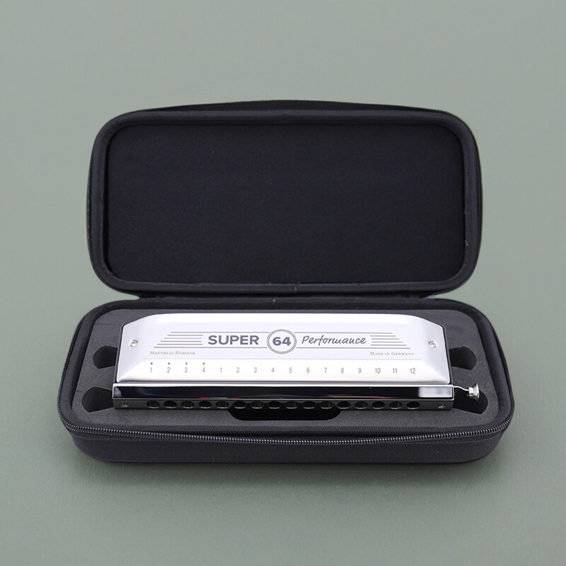 德国和莱Hohner Super 64 sp64 16孔半音阶口琴初学者专业正品