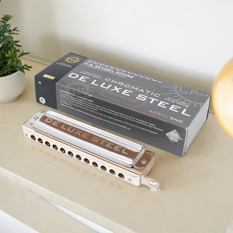 德国赛德Seydel DELUXE STEEL 12孔半音阶口琴初学者成人学生专业