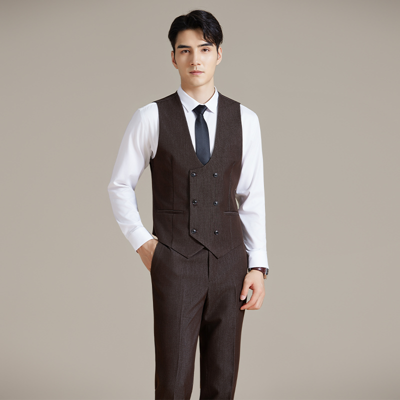 男装酒吧KTV餐饮台球厅足浴服务员工作服男士西装马甲休闲裤套装