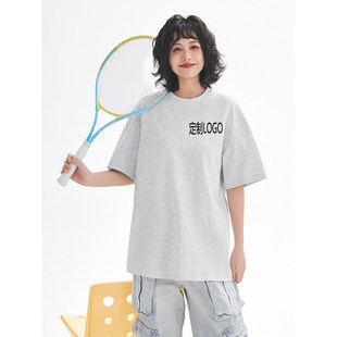 定制logo公司团体服酒吧KTV工作服男女生情侣装宽松短袖体恤衫T恤