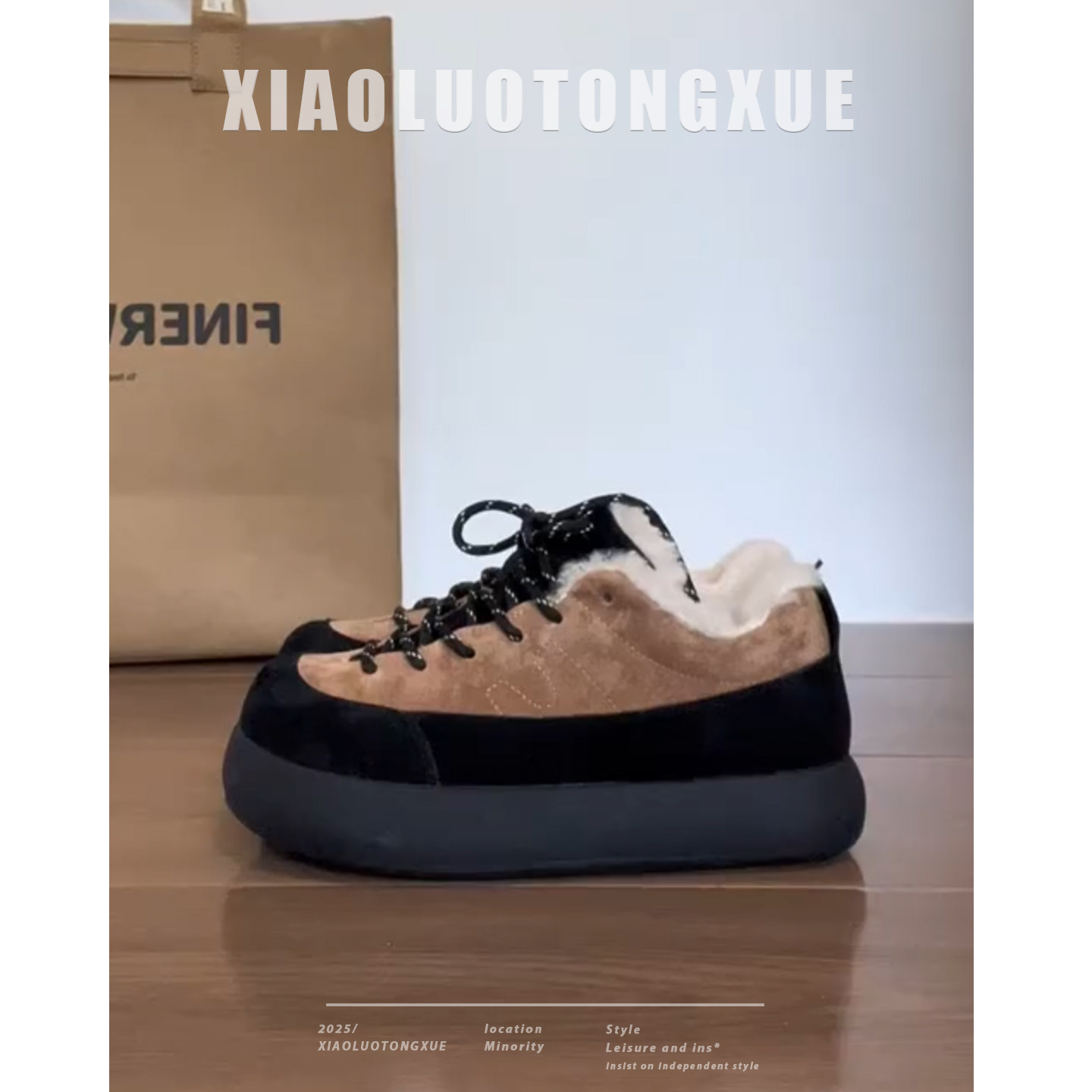 磨砂牛皮加绒厚底增高韩版时尚百搭一脚蹬舒适勃肯鞋英伦风乐福鞋