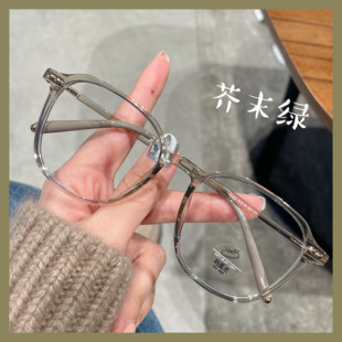 韩版 可配度数防辐射眼镜 素颜显脸小防蓝光超轻眼镜框女小红书同款