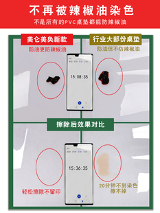 仿大理石纹茶几垫防水防油免洗防烫塑料白色高级感餐桌垫桌布台布