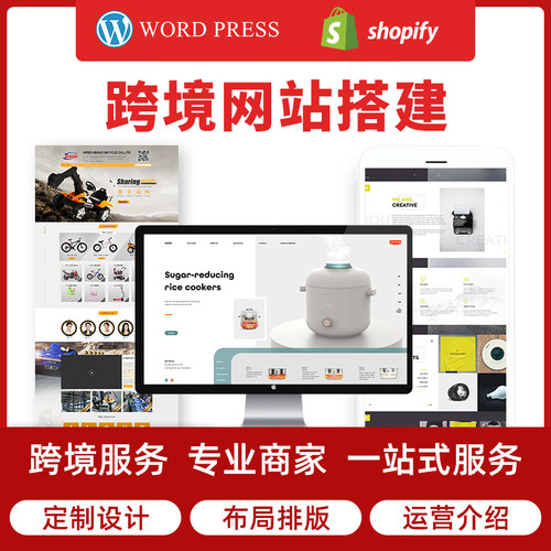 wordpress定制网站自建站外贸shopify独立站建站二次开发企业官网
