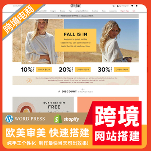 自建站二次开发企业官网独立站建站定制网站wp模板wordpress搭建