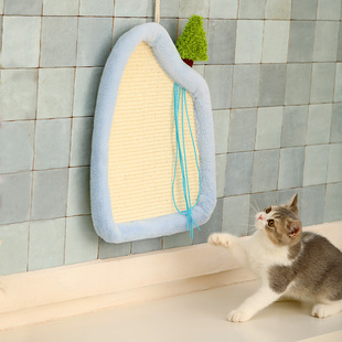 福丸剑麻猫抓垫猫抓板立式可黏贴耐抓不掉屑防猫抓沙发保护剑麻垫