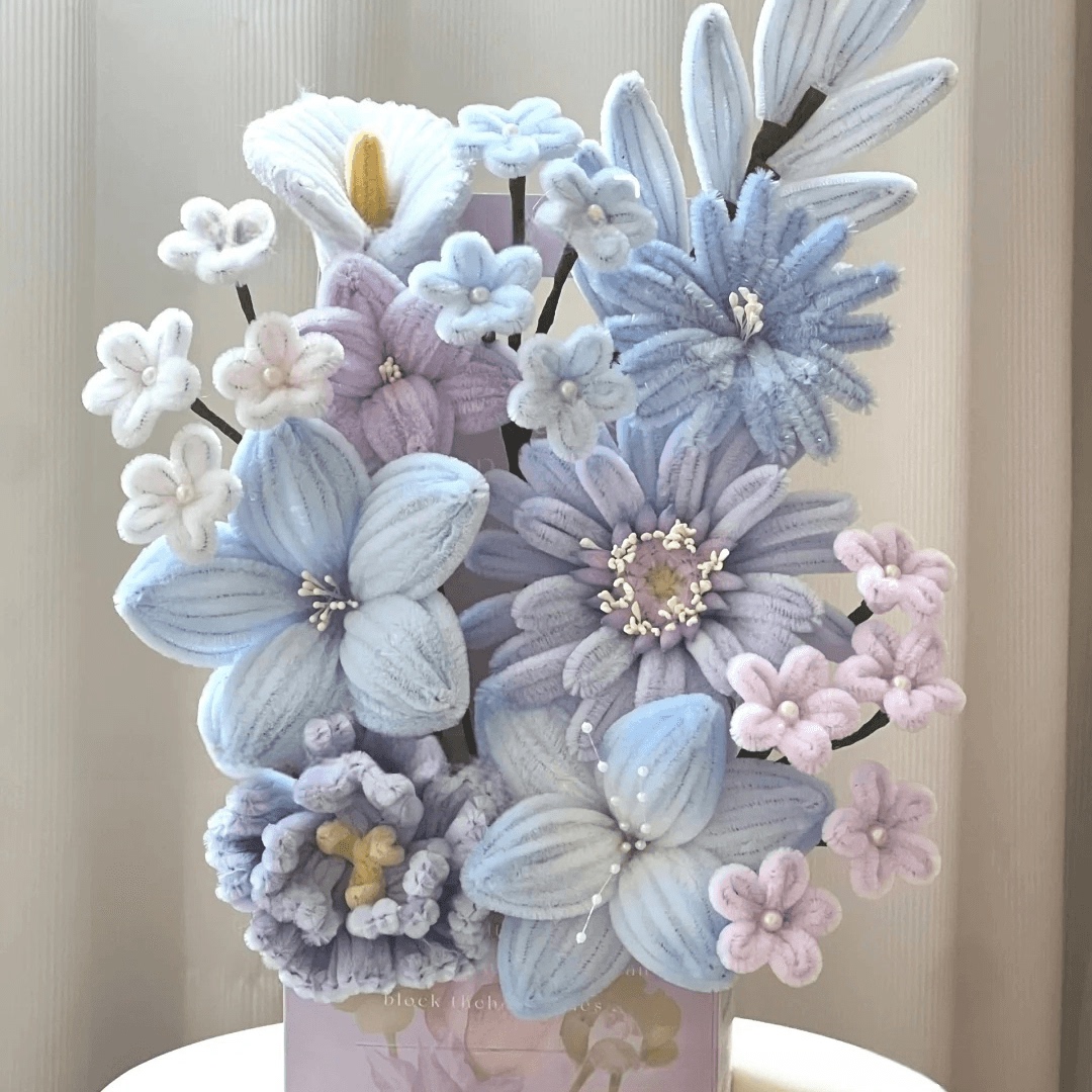 情人节扭扭棒花盒手工diy材料包