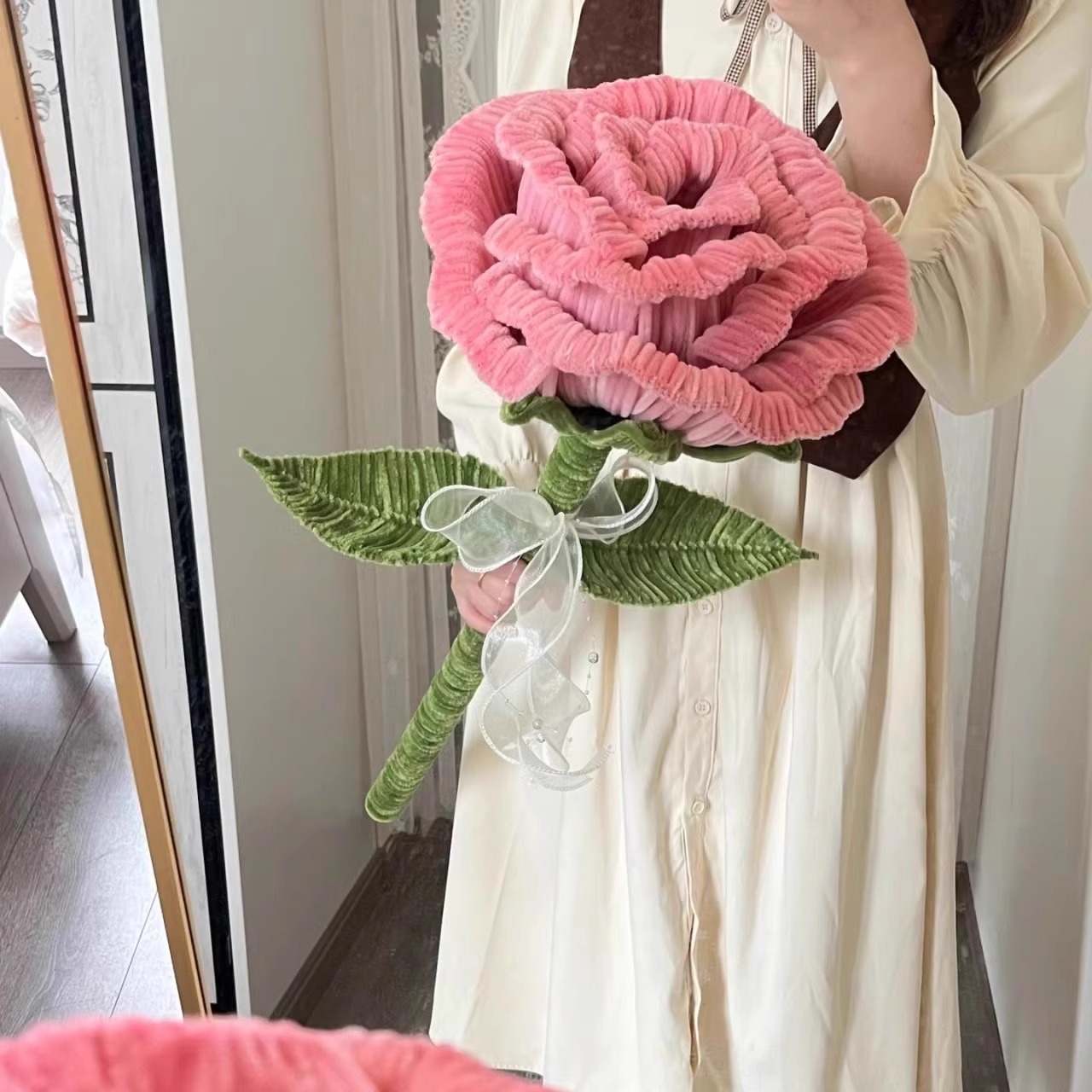 扭扭棒超大玫瑰向日葵花束diy