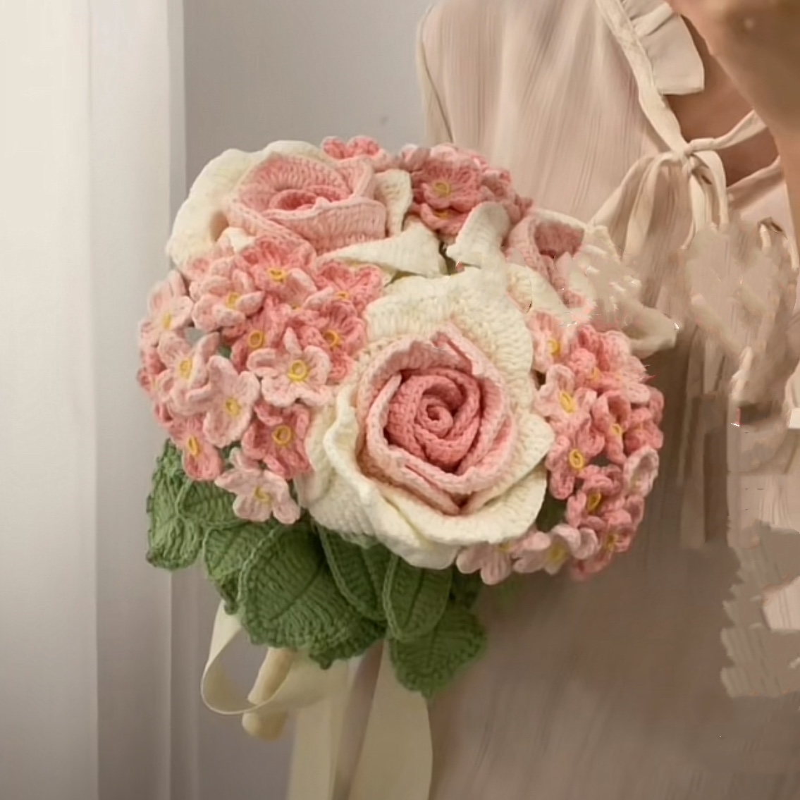 泰国玫瑰手捧花diy材料包