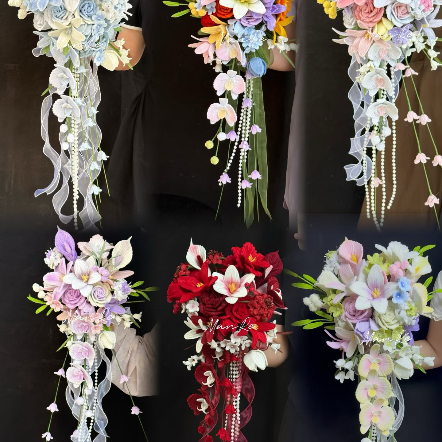 扭扭棒手捧花手工编织diy材料包