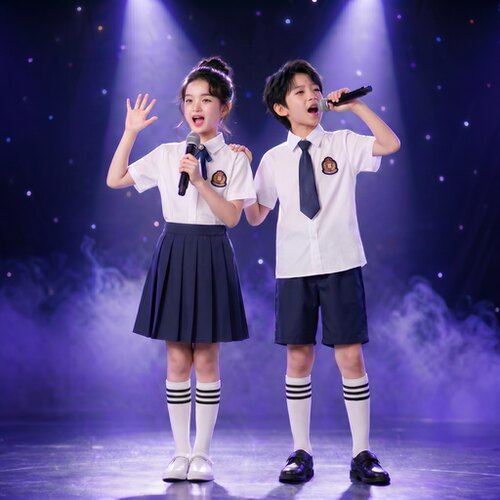 学院风儿童校服男女幼儿园演讲服