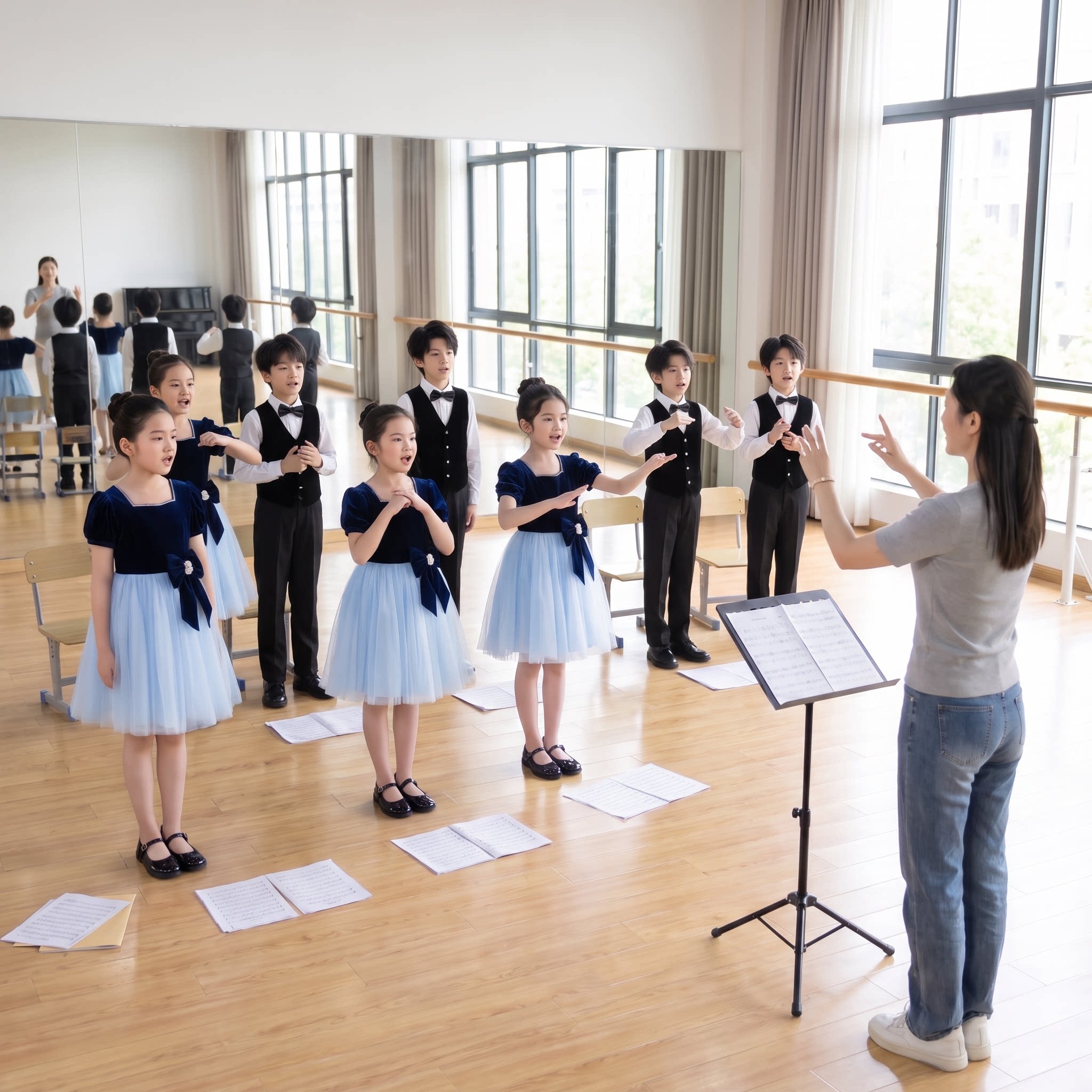 国庆中小学生合唱朗诵演出服