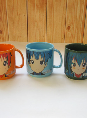 动漫/K-ON轻音少女墨绿色平泽唯秋山澪琴吹䌷中野梓 陶瓷马克杯子