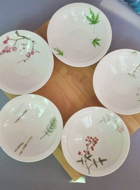 出口正品 Ouchi Junko大内顺子14cm小号 菜碗 零食盘 深碟子多款