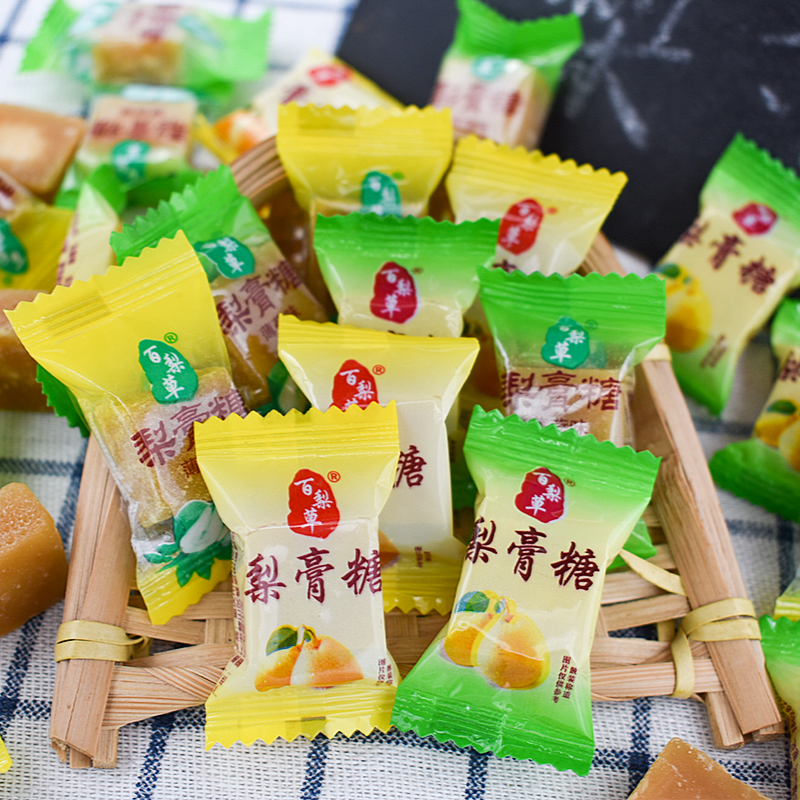 百梨草清凉爽口薄荷味梨膏糖糖