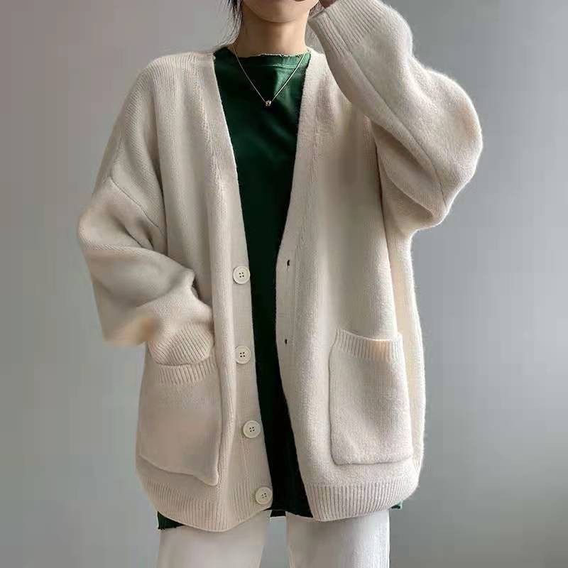 毛衣女外套外穿春秋新款韩版网红宽松洋气慵懒风纯色针织开衫,个性定制/设计服务/DIY,连衣裙加工定制,淘宝优惠券,粉丝福利购,淘宝优惠卷