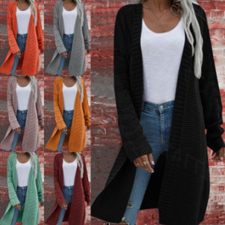 新款毛衣亚马逊长款开衫纯色欧美女式针织开衫中长款外贸女装,个性定制/设计服务/DIY,连衣裙加工定制,淘宝优惠券,粉丝福利购,淘宝优惠卷