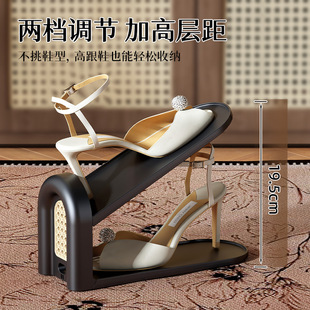 盒鞋 托架鞋 柜分层隔板放鞋 箱折叠双层鞋 托隔层 中古风藤编款 架鞋 鞋