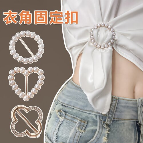 衣角打结扣环丝巾扣胸针