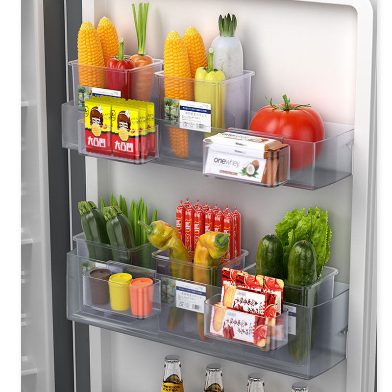 冰箱侧门收纳盒厨房分装整理神器