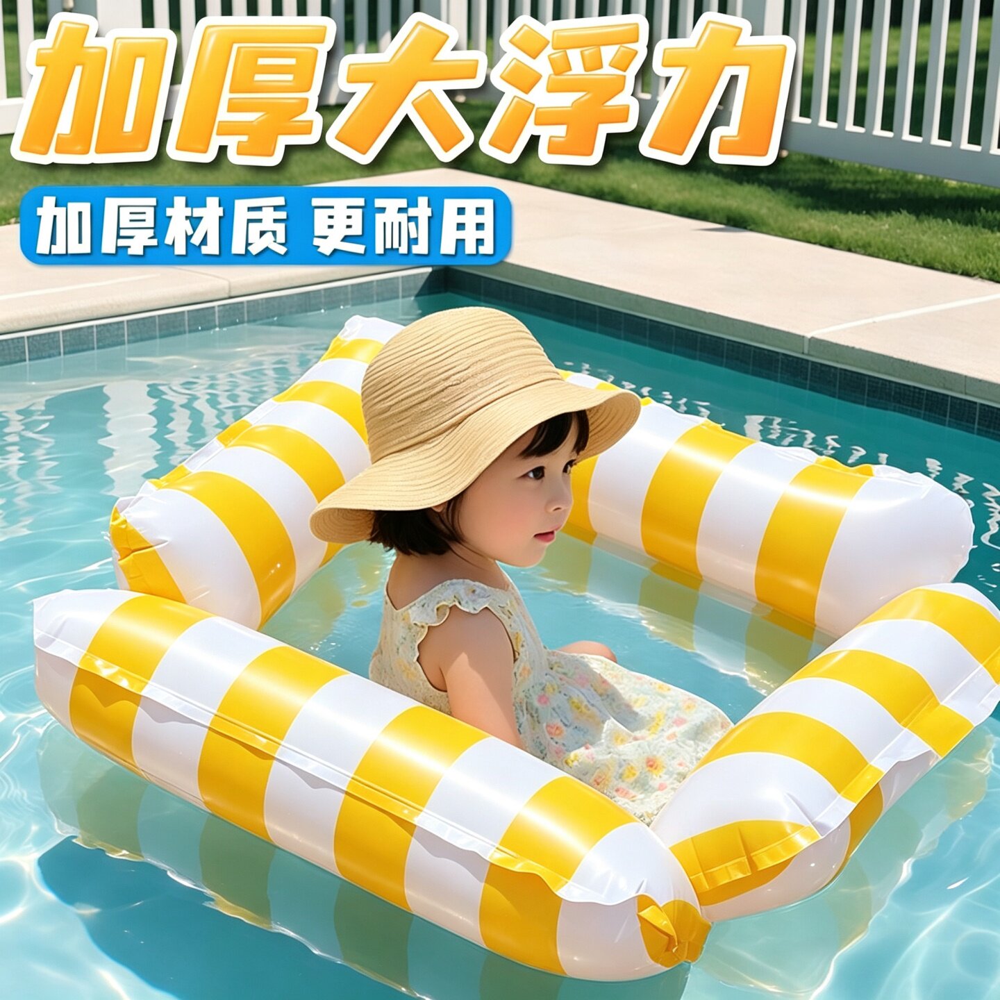 游泳圈浮床儿童充气浮排躺