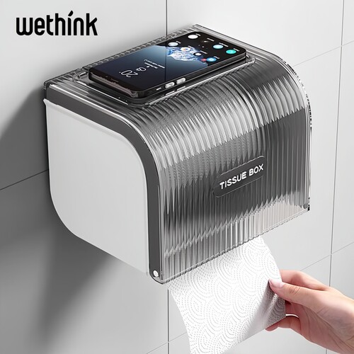 厕所纸巾盒家用壁挂大开口防水
