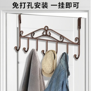 门后挂钩免打孔墙上挂衣架神器门上挂架壁挂子强力无痕衣服帽衣钩
